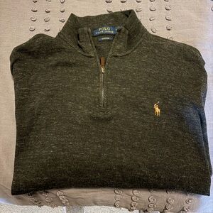 Ralph Lauren Charcoal Quarter-Zip pullover
